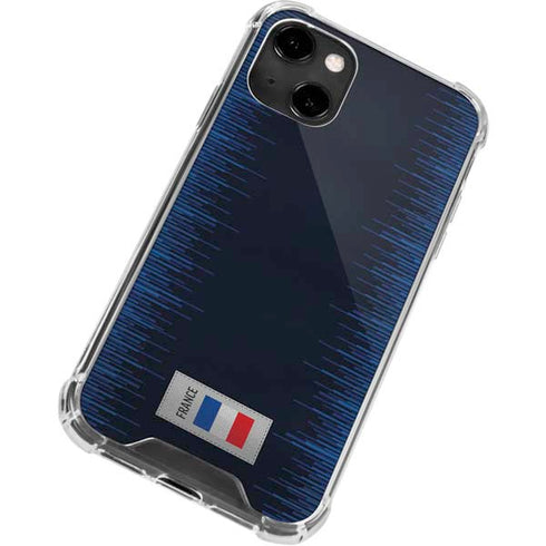 France Soccer Flag iPhone 14 Clear Case